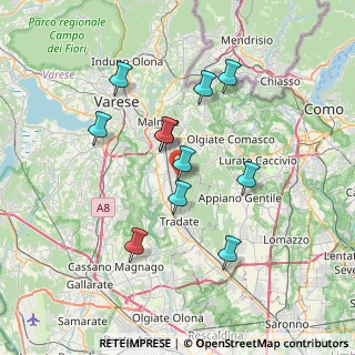 Mappa Via Asiago, 21040 Venegono Superiore VA, Italia (6.41182)