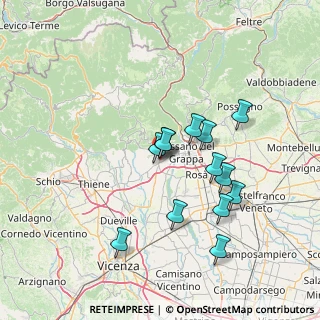 Mappa Via Ponte Quarello, 36063 Marostica VI, Italia (12.55769)