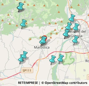 Mappa Via Ponte Quarello, 36063 Marostica VI, Italia (4.44)