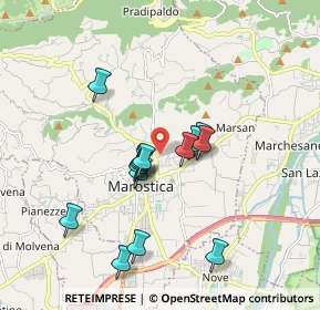 Mappa Via Ponte Quarello, 36063 Marostica VI, Italia (1.54571)