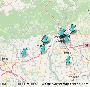 Mappa Via Ponte Quarello, 36063 Marostica VI, Italia (6.06833)