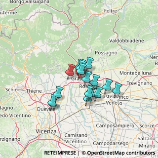 Mappa Via A. Rosmini, 36061 Bassano del Grappa VI, Italia (8.96059)