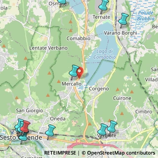 Mappa Via Fornace, 21020 Mercallo VA, Italia (3.74083)