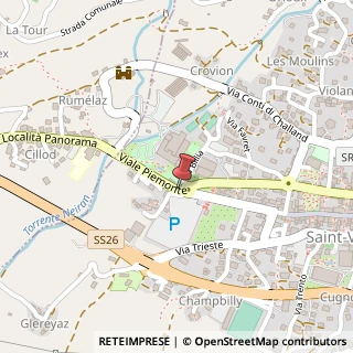 Mappa Viale piemonte 8, 11027 Saint-Vincent, Aosta (Valle d'Aosta)