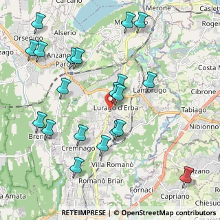 Mappa Via Nava, 22040 Lurago D'erba CO, Italia (2.275)