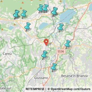 Mappa Via Nava, 22040 Lurago D'erba CO, Italia (5.38333)