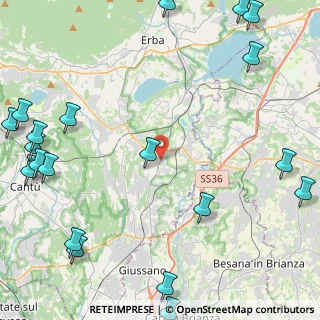 Mappa Via Nava, 22040 Lurago D'erba CO, Italia (6.84)