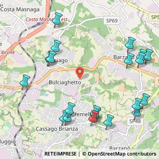 Mappa Via Lavello, 23892 Bulciago LC, Italia (1.4025)