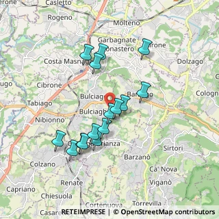 Mappa Via Lavello, 23892 Bulciago LC, Italia (1.62267)