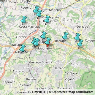 Mappa Via Lavello, 23892 Bulciago LC, Italia (1.89538)
