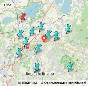 Mappa Via Lavello, 23892 Bulciago LC, Italia (3.685)
