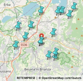 Mappa Via Lavello, 23892 Bulciago LC, Italia (4.17333)