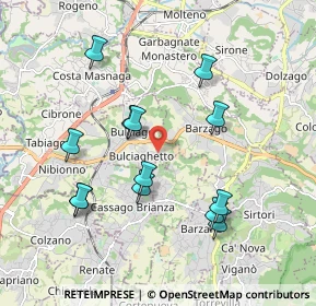 Mappa Via Lavello, 23892 Bulciago LC, Italia (1.87692)