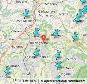 Mappa Via Lavello, 23892 Bulciago LC, Italia (2.92615)