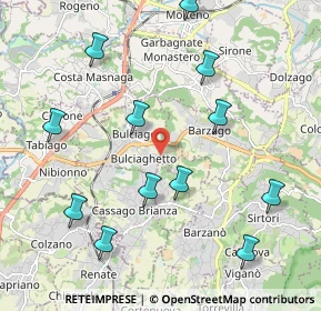 Mappa Via Lavello, 23892 Bulciago LC, Italia (2.27667)