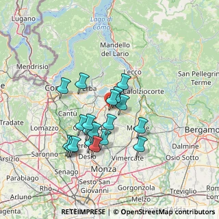Mappa Via Lavello, 23892 Bulciago LC, Italia (11.97684)