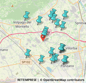 Mappa Via Postioma, 31050 Povegliano TV, Italia (3.834)