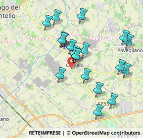 Mappa Via Postioma, 31050 Povegliano TV, Italia (1.786)