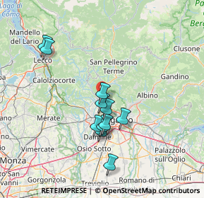 Mappa 24018 Villa D'almé BG, Italia (12.61091)