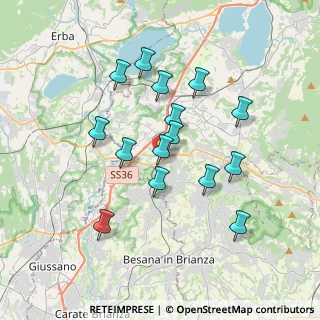 Mappa Via Briantea, 23892 Bulciago LC, Italia (3.23333)