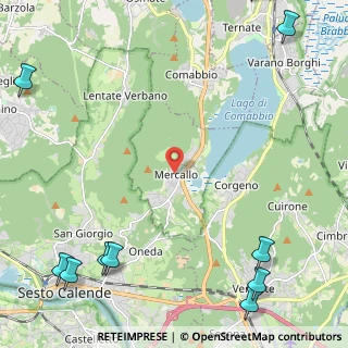 Mappa Via Giacomo Matteotti, 21020 Mercallo VA, Italia (3.87818)