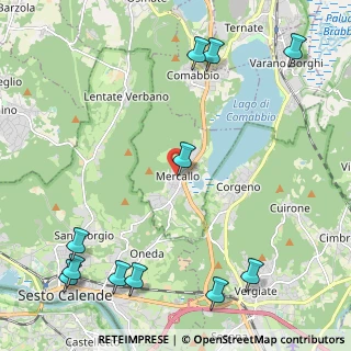 Mappa Via Giacomo Matteotti, 21020 Mercallo VA, Italia (3.02455)
