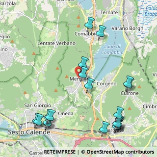 Mappa Via Giacomo Matteotti, 21020 Mercallo VA, Italia (2.8005)
