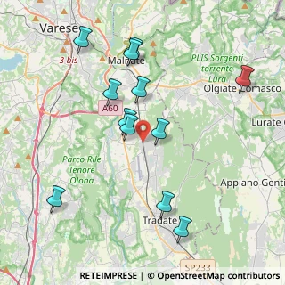 Mappa Via Tiziano, 21040 Venegono Superiore VA, Italia (4.06833)