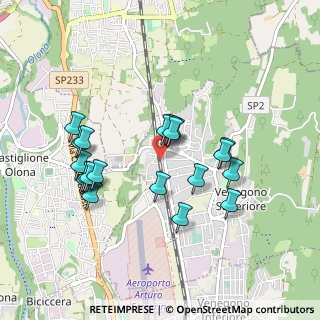 Mappa Via Tiziano, 21040 Venegono Superiore VA, Italia (0.8445)
