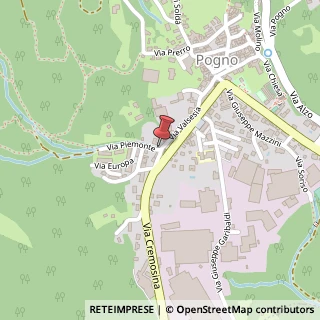 Mappa Via enrico fermi 1, 28076 Pogno, Novara (Piemonte)