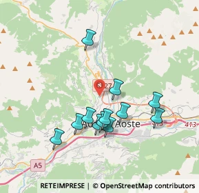 Mappa Località Arpuilles Entrebin, 11100 Aosta AO, Italia (3.3525)