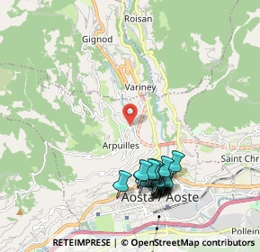 Mappa Località Arpuilles Entrebin, 11100 Entrebin AO, Italia (2.122)