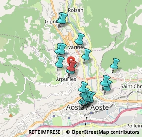 Mappa Località Arpuilles Entrebin, 11100 Aosta AO, Italia (1.69)