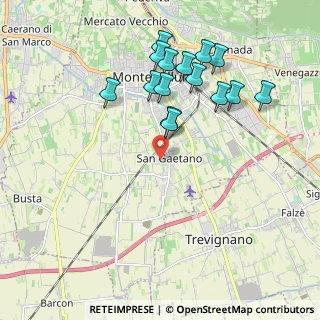 Mappa Via Bellini, 31044 Montebelluna TV, Italia (1.976)