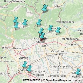 Mappa Cà Rezzonico n ° 54 -, 36061 Bassano del Grappa VI, Italia (16.93467)