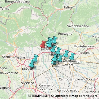 Mappa Cà Rezzonico n ° 54 -, 36061 Bassano del Grappa VI, Italia (9.11176)