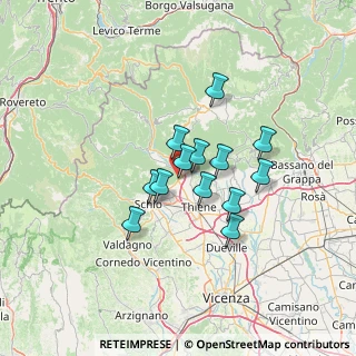 Mappa Via Liberta', 36013 Piovene Rocchette VI, Italia (9.64923)