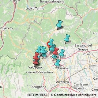 Mappa Via Liberta', 36013 Piovene Rocchette VI, Italia (10.8135)