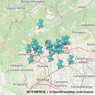 Mappa Via Lavarda, 36063 Marostica VI, Italia (10.95059)