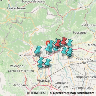 Mappa Via Lavarda, 36063 Marostica VI, Italia (9.951)
