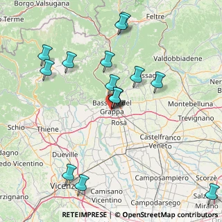 Mappa Via Domenico Pellegrini, 36061 Bassano del Grappa VI, Italia (16.79333)