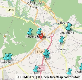 Mappa Quartiere De Gasperi, 36013 Piovene Rocchette VI, Italia (2.76615)