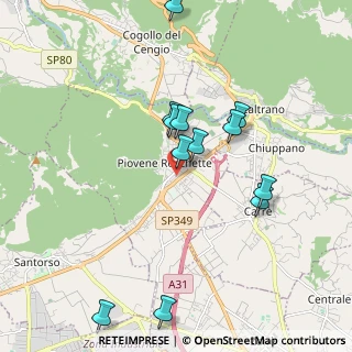 Mappa Quartiere De Gasperi, 36013 Piovene Rocchette VI, Italia (1.885)