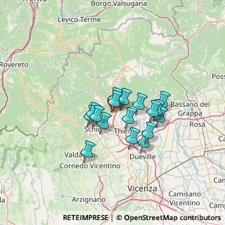 Mappa Quartiere De Gasperi, 36013 Piovene Rocchette VI, Italia (9.48529)