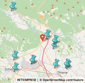 Mappa Quartiere De Gasperi, 36013 Piovene Rocchette VI, Italia (4.93909)