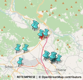 Mappa Quartiere De Gasperi, 36013 Piovene Rocchette VI, Italia (3.83333)