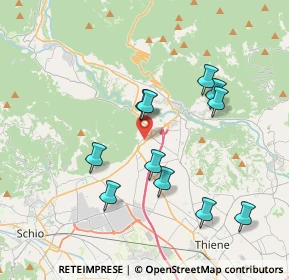 Mappa Quartiere De Gasperi, 36013 Piovene Rocchette VI, Italia (3.58636)