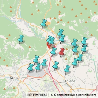 Mappa Quartiere De Gasperi, 36013 Piovene Rocchette VI, Italia (3.8435)