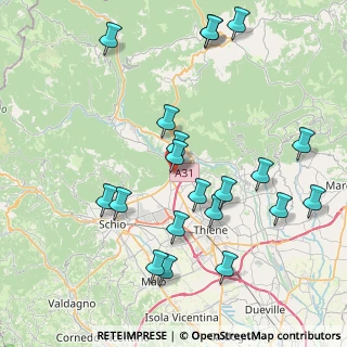 Mappa Quartiere De Gasperi, 36013 Piovene Rocchette VI, Italia (8.8665)