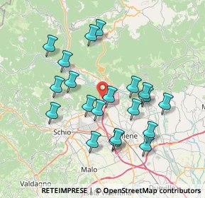 Mappa Quartiere De Gasperi, 36013 Piovene Rocchette VI, Italia (7.0315)